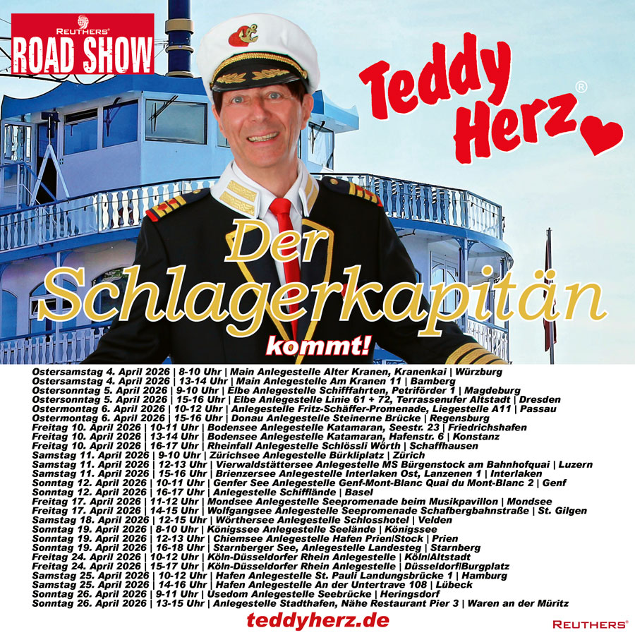 Teddy Herz - Der Schlagerkapitän kommt!
